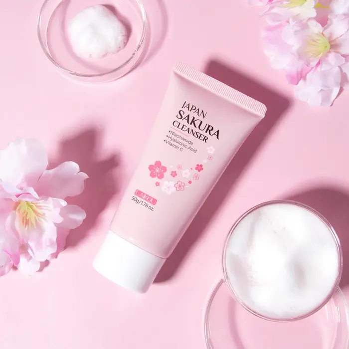 LAIKOU Japon Sakura Nettoyant pour le visage Contrôle de l'huile