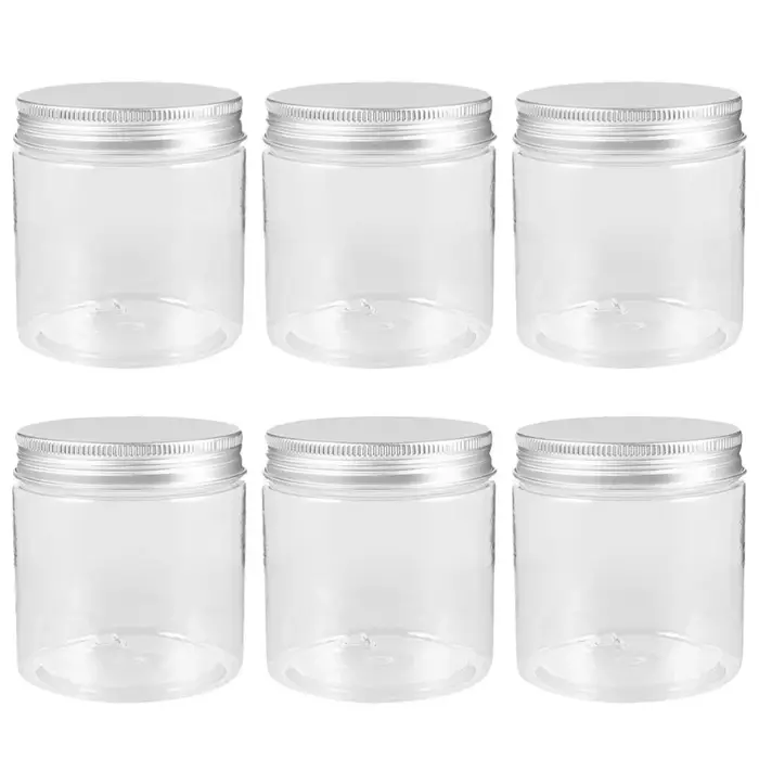 6 pcs/lot 80 ml couvercle en aluminium pots de crème Mini