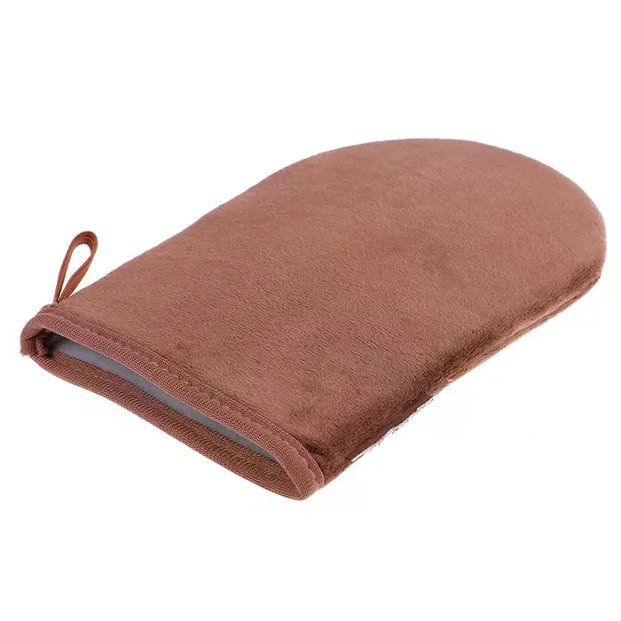 Gants applicateurs réutilisables marron pour crème