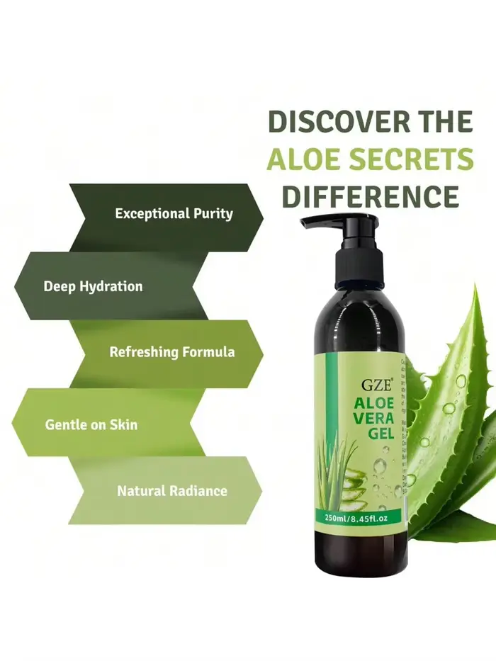 Le gel d'aloe vera GZE améliore la vitalité de la peau