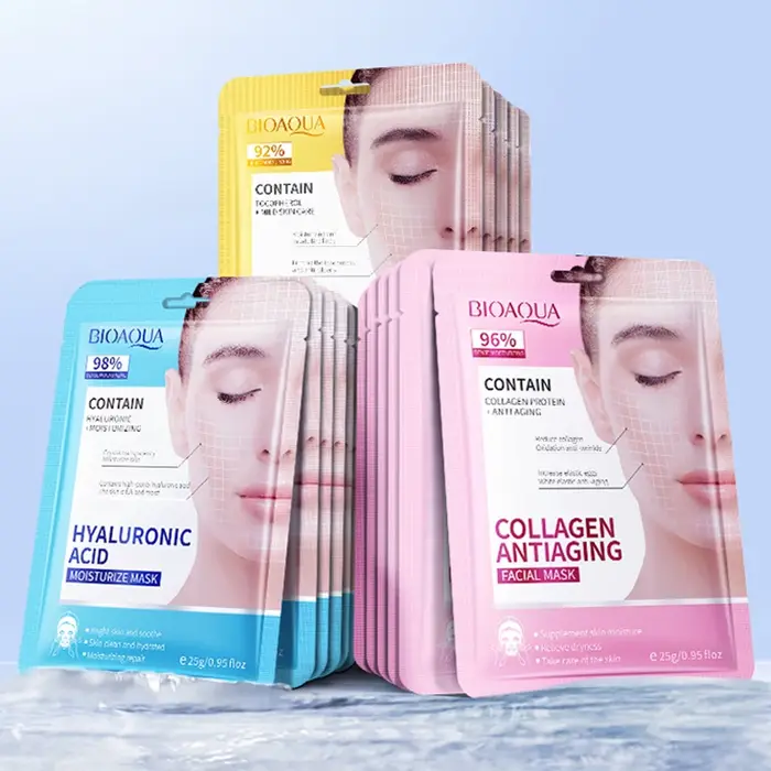 15 pièces BIOAQUA rétinol collagène masques pour le visage raffermissant hydratant nourrissant