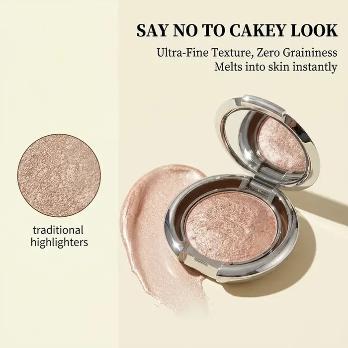 Crème illuminateur Herorange, éclat nacré délicat pour un effet 3D instantané, multi-usages pour le contour des yeux et du visage