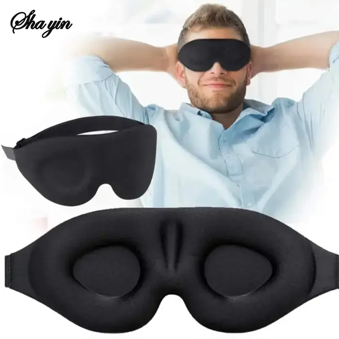 Masque pour les yeux 3D réglable adapté aux hommes et aux femmes sans pression