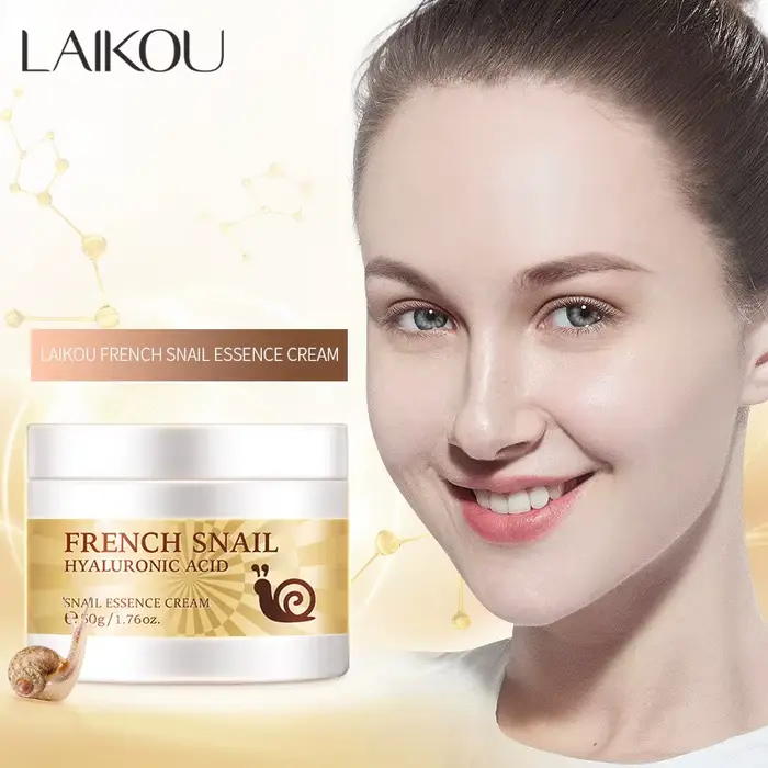 LAIKOU escargot crème pour le visage acide hyaluronique hydratant raffermissant