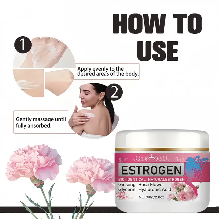 Crème d'entretien émotionnel à l'œstrogène - Formule sans alcool, convient à tous les types de peau, hydratante, parfum frais, produit de soin pour la peau des femmes