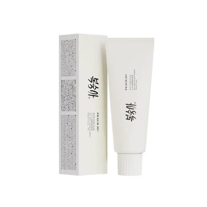Crème solaire à l'extrait de riz coréen SPF50+ – Base hydratante et uniformisante, correcteur léger,