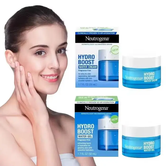Neutrogena Hydro Boost crème 24 heures d'hydratation légère Non grasse tous les Types de peau Base de maquillage réparation nocturne
