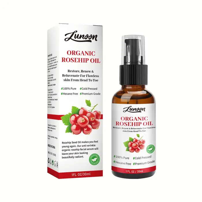Huile Essentielle de Rose Musquée pour le Visage et le Corps – Soin Hydratant Anti-Dessèchement, Écl