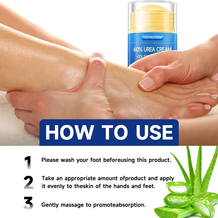Crème à l'urée pour les pieds et les mains