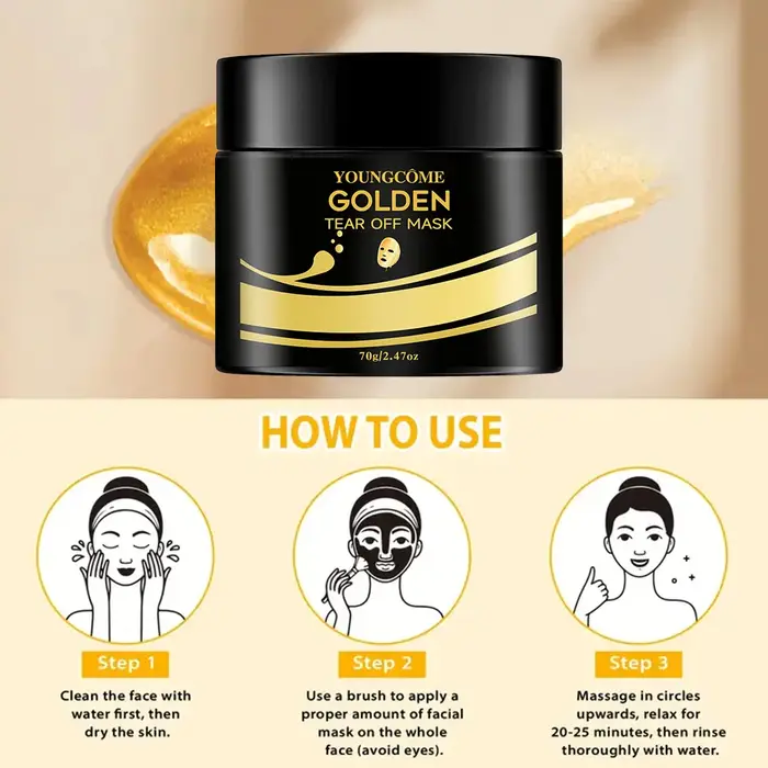 Masque à déchirer en or 24K