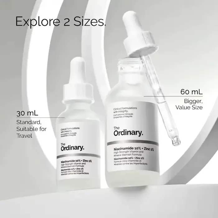 Niacinamide 10% + Zinc 1% sérum 30ml améliore la luminosité de la peau renforcer la barrière contre l'humidité