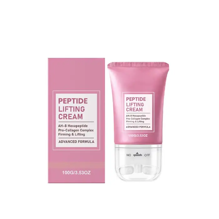Crème liftante aux peptides 100g avec complexe pro-collagène AH-8 Hexapeptide pour raffermir et lift