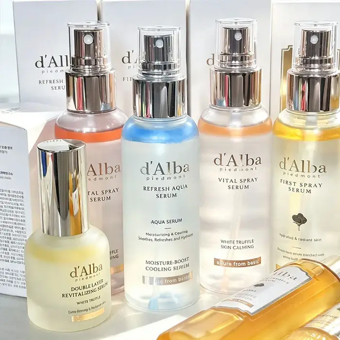 Crème solaire hydratante légère et rafraîchissante D'Alba UV Essence Waterfull SPF50+, douce et nourrissante, produits de soin de la peau