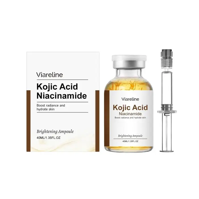 Ampoule éclaircissante Viarelime 40 ml à l'acide kojique et à la niacinamide, traitement de soin de 