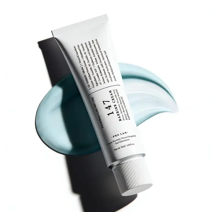 Crème Barrière Coréenne Végane 147 à l'Acide Hyaluronique et Céramide – Hydratant Quotidien Visage p
