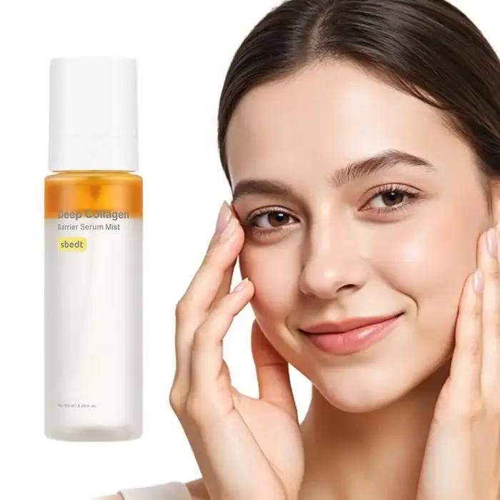 Sérum Brume Barrière de Collagène Profond Sbedt PDRN Ampoule Éclat Rose Vitamine Boostante Hydrate Nourrit Raffermit Illumine Adoucit la Peau
