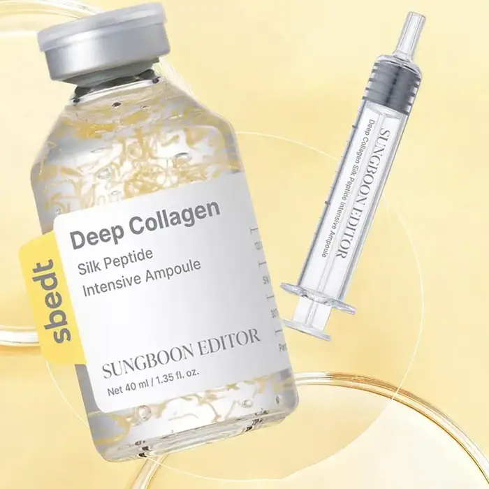 Ensemble de liquide d'essence d'ampoule de collagène-Type d'aiguille raffermissant Anti-rides ligne Sculpture soins de la peau sérum réparateur hydratant