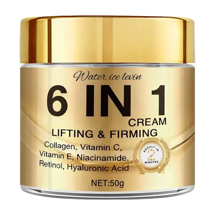 Crème anti-rides 6 en 1, 1/2/3 pièces, collagène liftant et raffermissant, vitamine C, vitamine E, n