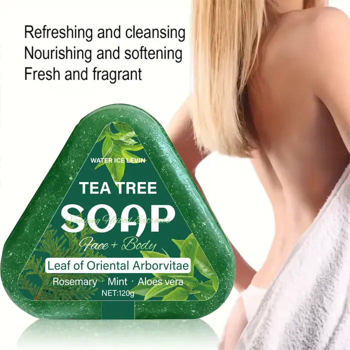 Savon à l'arbre à thé (visage + corps) : feuille d'arborvitae orientale