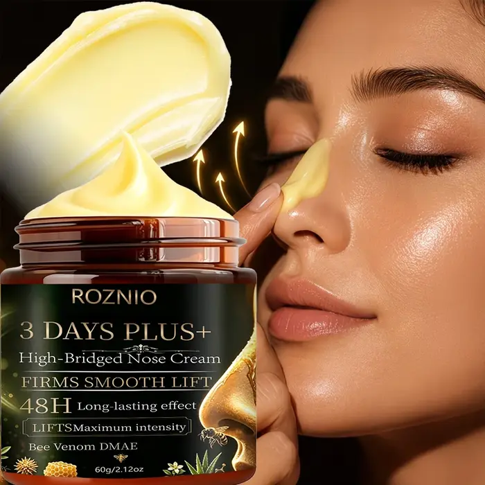 Crème raffermissante pour le nez à effet durable sur trois jours, resserre la peau du nez, atténue les ridules, lisse la texture du nez, effet longue durée pendant 48 heures, absorption rapide, non gr