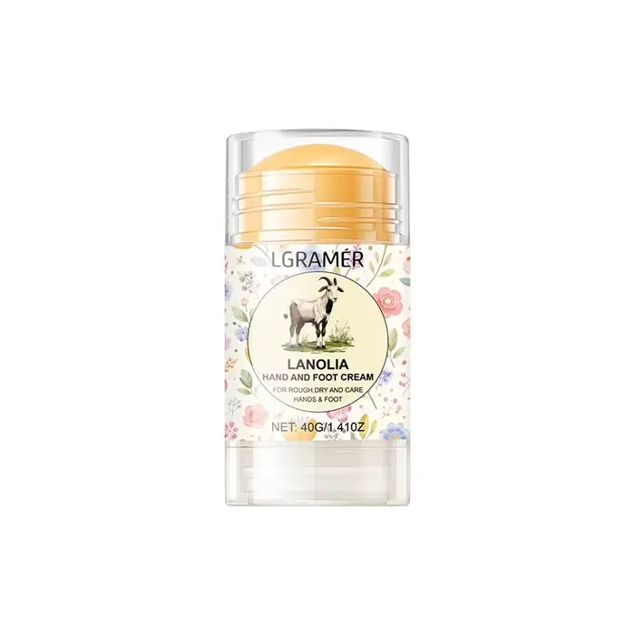 Stick de crème pour les mains et les pieds à la lanoline 40g, exfoliation douce, adoucit les talons 