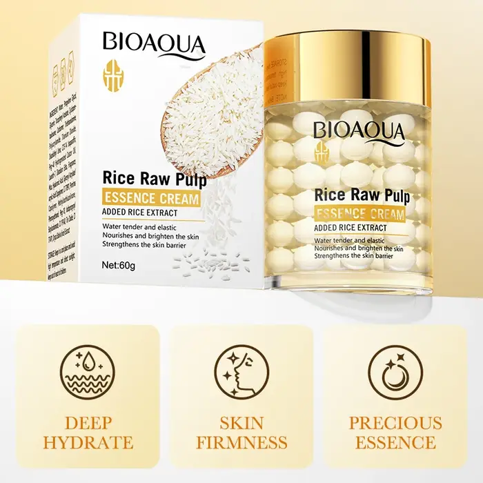 BIOAOUA riz hydratant en profondeur Essence crème éclaircissante hydratante visage
