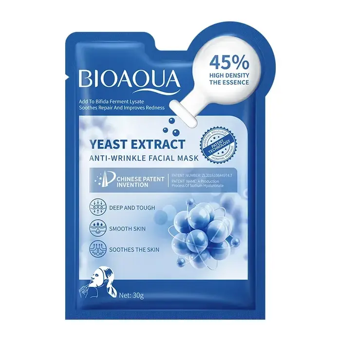 Masque facial anti-rides à la levure bifide