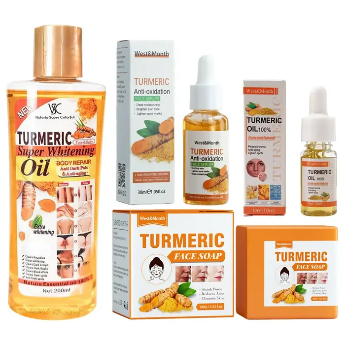 Sérum éclaircissant pour le visage au curcuma