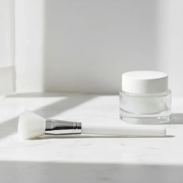 Pinceau applicateur en forme d'éventail pour masque facial