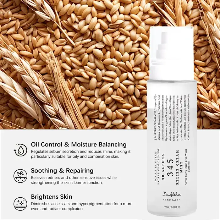Crème hydratante apaisante quotidienne Dr.Althea 345 / Brume pour la réparation de la peau
