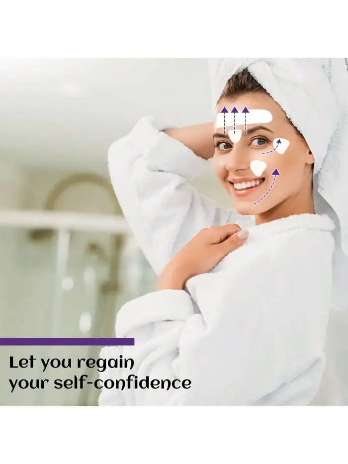 Patch anti-rides pour le visage : Lifting du tissu facial pour raffermir la peau relâchée