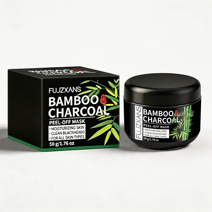 Masque Peel-Off au Charbon de Bambou 50g - Nettoyage Profond, Élimination des Points Noirs, Peau Fra