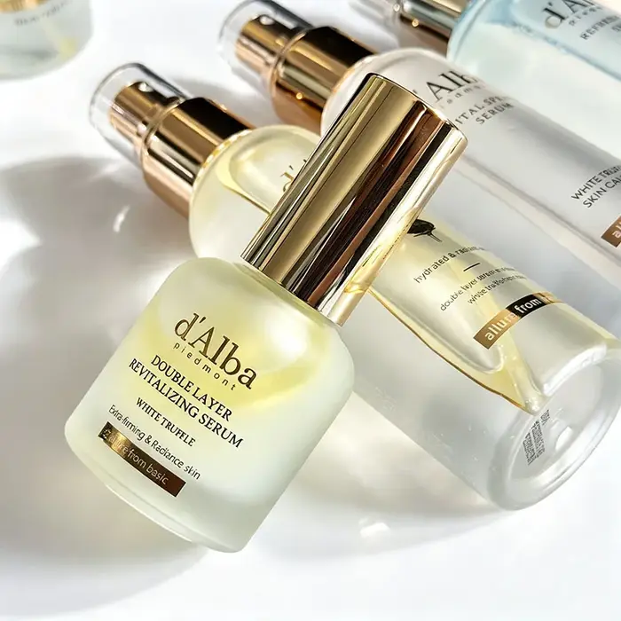 D'Alba 50ml Crème Solaire à la Truffe Blanche Essence UV Violette Hydratante SPF50+ Soin Nourrissant pour la Peau