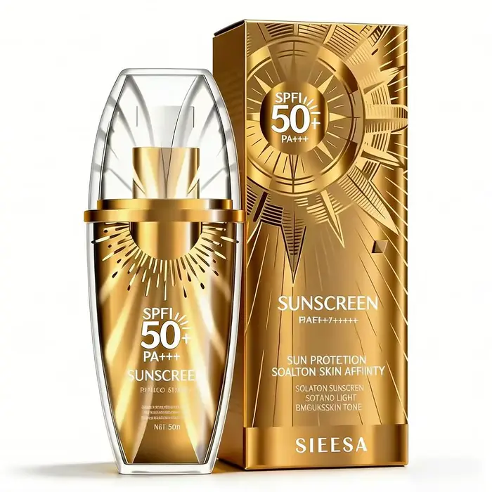 Crème solaire visage Little Golden Jar SPF50 Protection UV Non grasse Crèmes solaires d'été Bloqueur
