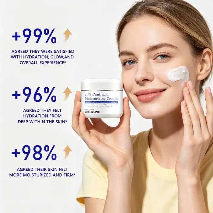 Crème hydratante | Crème hydratante quotidienne pour le visage à 20% de panthénol et de céramide avec acide hyaluronique, hydratation longue durée pour Dr.