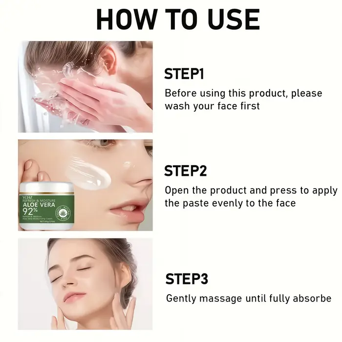 Crème à l'aloe vera à 98%