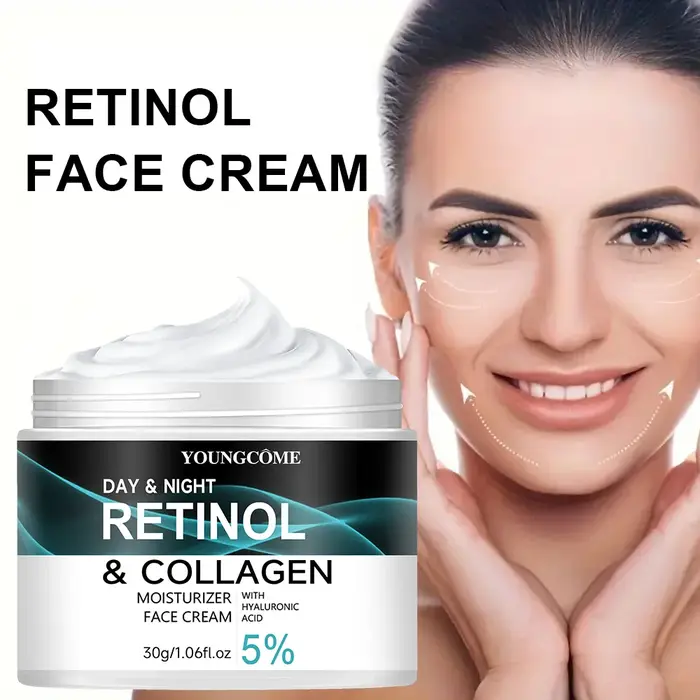 La crème au rétinol favorise l'élasticité de la peau et le lustre hydratant liftant raffermissant collagène crèmes blanchissantes pour le visage blanchissant lisse