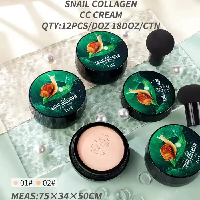 Crème CC au collagène d'escargot