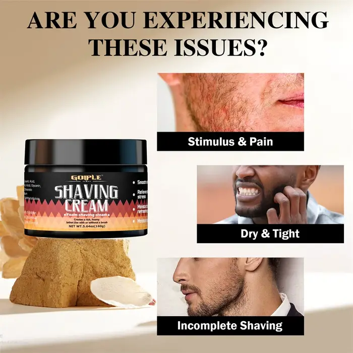 Kit de crème de soin pour le rasage pour hommes