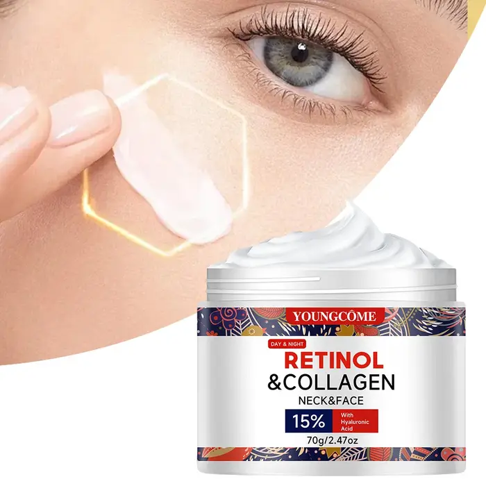 "Crème Anti-âge au rétinol et au collagène – Hydratation et raffermissante intense