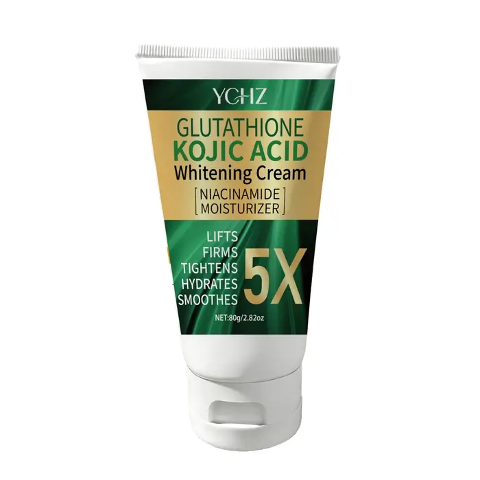 Crème pour le visage à l'acide kojique 5X, unifie le teint, élimine les taches brunes et la terneur