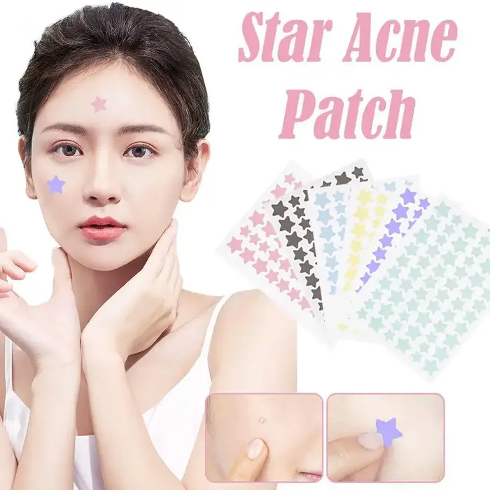 60 Patchs Anti-Boutons Colorés Invisibles – Élimine les Imperfections – Soin Réparateur Invisible pour le Visage et la Peau