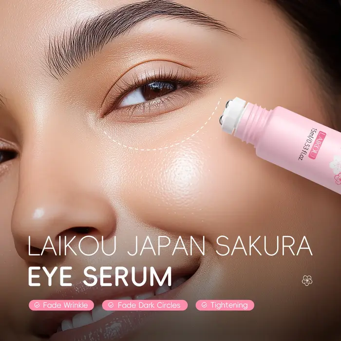 LAIKOU Sakura crème pour les yeux Anti-rides avec bille roulante séchage rapide hydratant acide hyaluronique sérum