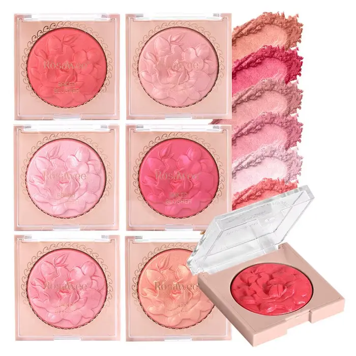 Fard à joues Rose de Style européen et américain avec paillettes fines scintillantes