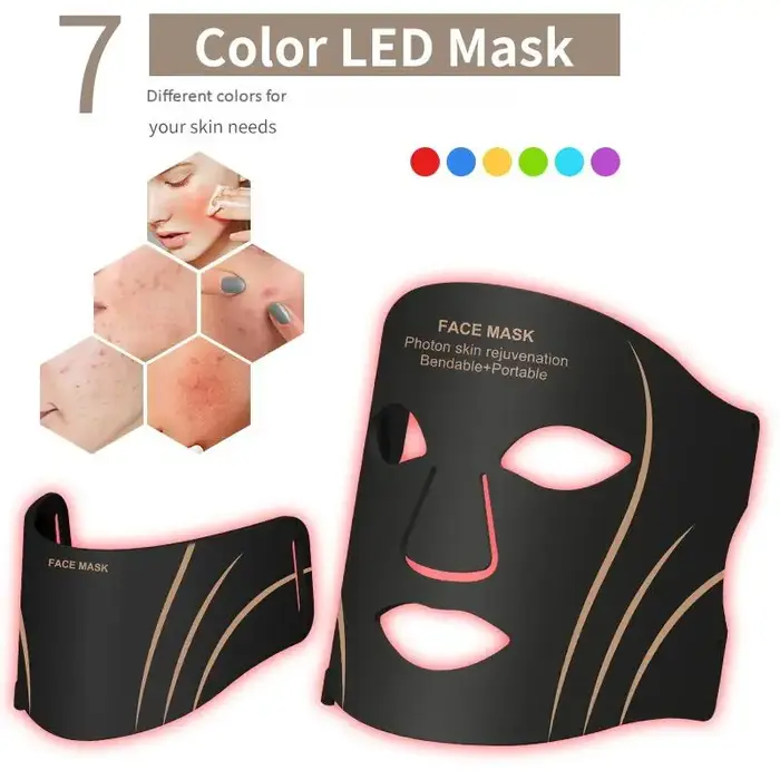 Masque LED pour le visage et le cou
