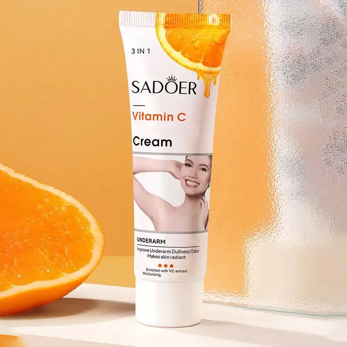 Crème éclaircissante pour les aisselles à la vitamine C