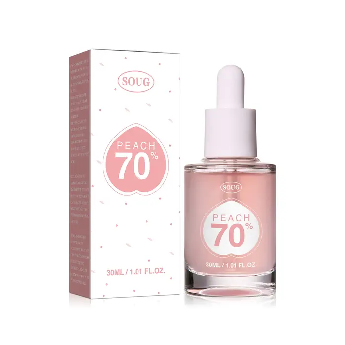 Essence à la niacinamide 70% Peach 30ml - Sérum éclaircissant pour le visage avec HA, favorise un as