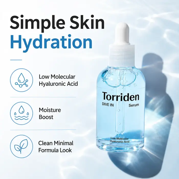 Sérum à l'acide hyaluronique à faible poids moléculaire Torriden DIVE‑IN 50 ml