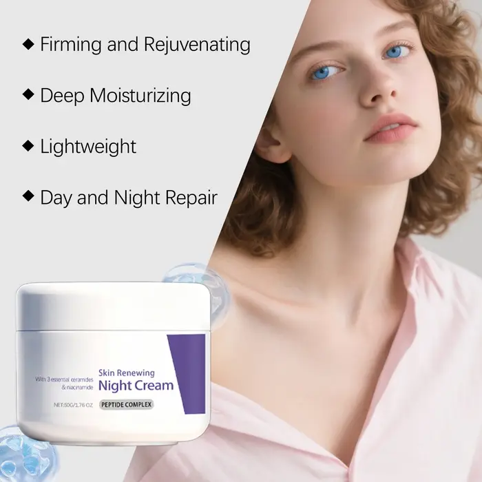 Niacinamide éclaircir la crème de nuit améliore la matité inhibe la Production de la mélanine rétrécit les Pores