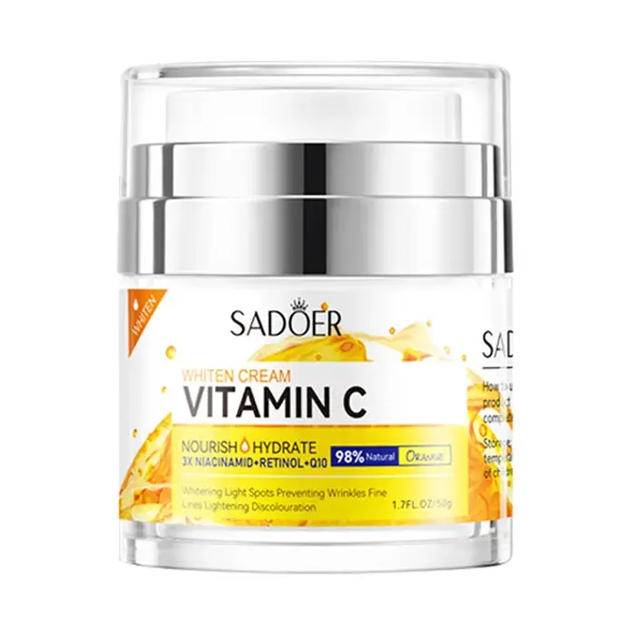 SADOER vitamine C collagène crème pour le visage Anti-rides hydratant blanchissant